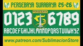 💚🤍🔥 PERSEBAYA SURABAYA 2025-2026 FOOTBALL FONT – EXCLUSIVE on PATREON! 🎯