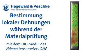 Videoextensometer ONE1: DIC (Digital Image Correlation)-Modul