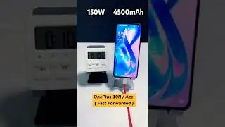 OnePlus Ace 10R 150W Charging Test Time