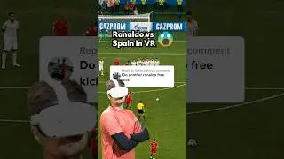 Ronaldo&rsquo;s free kick is insane 😳 #vr #ronaldo #goalkeeper #football #soccer