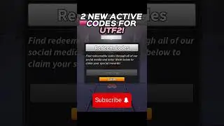 2 NEW Active CODES FOR UTF2! #roblox #codes #viralshort #fypシ #UTF2