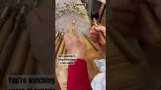 Lace maker in Galicia, Spain with 70+ yrs of experience. ❤️ #bobbinlace #fiberart #lace #lacemaking