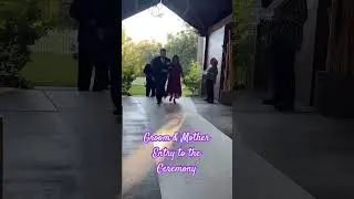 Groom and Mother entry to the Wedding Ceremony
