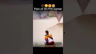 🥀Pain of 20 FPS Gamer😓 #shorts #viral #trendingshorts #bgmisadsongstatus #pain #lowenddevice #jawaan