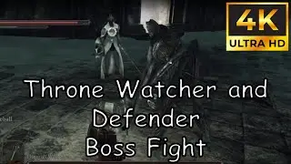 Throne Watcher and Defender Boss Fight (Dark Souls 2 Scholar of the First Sin)