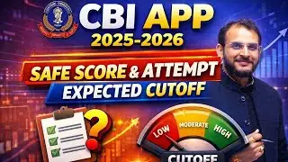 CBI APP/PP Exam 2026 | Expected Cut Off Category Wise | UR EWS OBC SC ST | Analysis