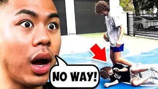 I HAVE TO SLIDE FOR NILES! Reacting To Noah vs Niles Nuemann 1v1 Basketball!