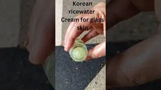 Korean Rice Water Night cream for glass skin|rice water with aloevera glowing skin at home#shorts
