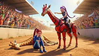 RUMI Gets Giraffe Racing Championship-KPOP Demon Hunters