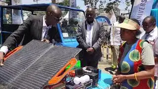 Made in Kenya. Solar Powered Vehicle. Trade Fair. Visitation #EducationWithoutBorders #excellency