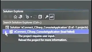 the project requires user input - visual studio
