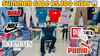 💯 Original Branded Clothes Rs.100 Only 😱🔥Summer Clothes Sale Delhi Biggest Warehouse