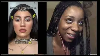 ICONIC Phobia Inspired Makeup Looks from TikTok🤡😯|           #reaction #makeup #tiktok #funny