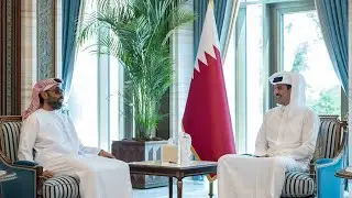 HH the Amir Meets Deputy Ruler of Abu Dhabi, UAE National Security Adviser