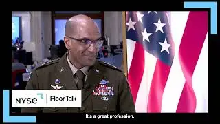 The U.S. Armed Forces celebrates its first ever joint enlistment ceremony on the NYSE trading floor