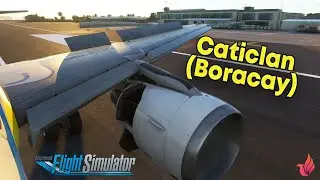 MSFS 2020 Ultra settings landing in Caticlan (Boracay) | Fenix A320