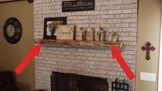 How to Make a Floating Slab Mantel | Woodworking Project