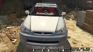 GTA 5 Honda Civic EK9 Kanjo Edition гта 5 авто машина car #авто #car #gta5 #гта5