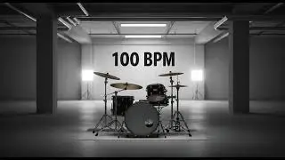 Pop Rock Drum Backing Track - 100 BPM - Drum Jam Track for Guitar & Bass