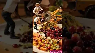 How the grapes are arranged by tiny workers | Fruits | Tiny Workers | Miniature Peoples #tinyworkers