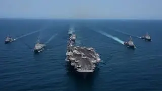 Carl Vinson Carrier Strike Group and ROK Navy Formation of Ships