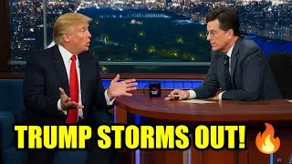 Donald Trump Storms Off Stephen Colbert&rsquo;s Show After Fiery Confrontation