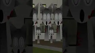 Sprunki Wenda in the middle of Circle of Simon but they are mad