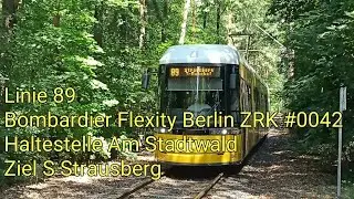 STE Strausberg - Linie 89 - Bombardier Flexity Berlin ZRK #0042