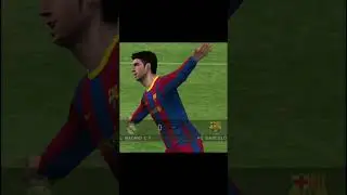 David Villa goal vs Real Madrid PES 2011 PS2 #shorts