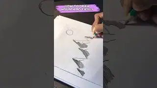 How to draw mountains easily for beginners&hellip;