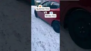 Tires in Action: Summer Tires vs. Winter Tires 🛞 #towtime401