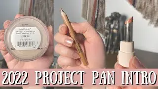 2022 PROJECT PAN INTRO | let's use up some makeup!!