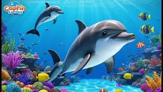 Dolphin at the Candy Reef 🍬🏝, 3D Nursery Rhyme, Fun Learning Song