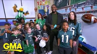 2nd grade teacher uses football to teach math