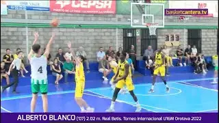 ALBERTO BLANCO ('07) 2.02 m. R. Betis. Torneo U16M La Orotava 2022 #BasketCantera.TV