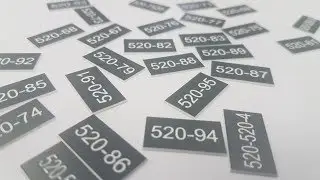 Laser Engraving and Cutting Plastic Laminate Labels