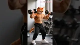 Epic Transformation of Anthropomorphic Cats | From Weak to Strong in the Gym