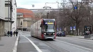 Bombardier Flexity Classic XXL (NGT12-LEI), in Fahrt @ Strassenbahn Leipzig