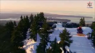 Learn to ski or snowboard at Grouse Mountain with Club ESL Vancouver