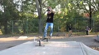 Process of a Kickflip Frontside Tailslide