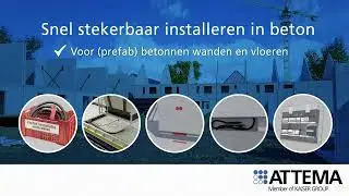 Snel stekerbaar installeren in Beton