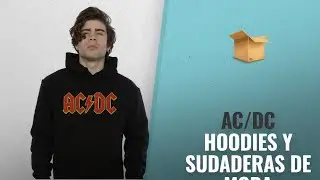 10 Mejores Ventas De Ac/dc: AC/DC Men's Red Logo Hoodie