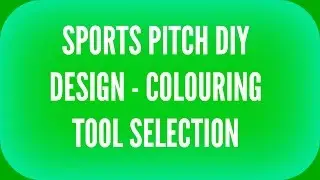 Sports Pitch DIY Design &ndash; Colouring Tool Selection