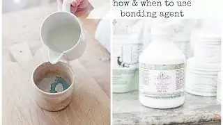 using bonding agent with milk paint | miss mustard seed