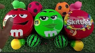 Satisfying Video | Unpacking 2 M&M'S and 1 Skittles with Candy ASMRl