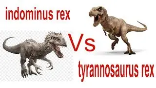TYRANNOSAURUS REX Vs INDOMINUS REX!  DINO BATTLE! Jurassic World: Evolution