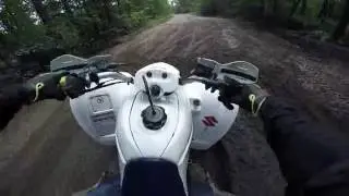 Getting Stuck in the Mud at Black River Falls | #2 | LTZ 250 | Hero 4 Silver