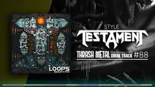 Thrash Metal Drum Track / Testament Style / 200 bpm