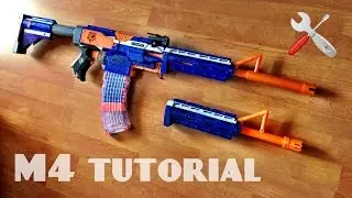 [TUTORIAL] How to make a NERF M4 Rifle | PART 1 - barrel attachment