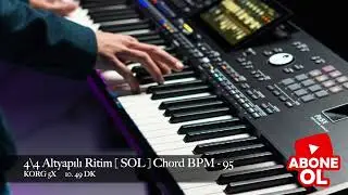 4\4 Altyapılı Ritim BPM - 95 [ SOL ] Min Chord